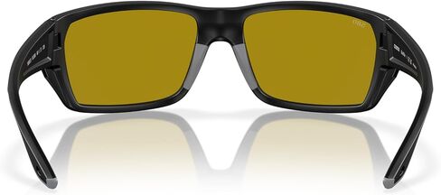 Costa Del Mar Tailfin Sunglasses, Matte Black/Sunrise Silver Mirrored 580G, 57 mm in Kuwait