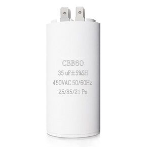 ANRONCHV 450V 50uF 50/60HZ مكثف دائري على شكل أسطوانة، مكثف تشغيل المحرك CBB60 لتشغيل المحرك، مضخة الحرارة/مكيفات الهواء ومضخات المياه