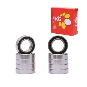 FKG 6801-2RS 12x21x5mm Deep Groove Ball Bearing Double Rubber Seal Bearings Pre-Lubricated 10 Pcs