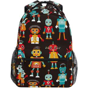 Fisyme Colorful Video Game Backpack Laptop Bag Daypack Travel Hiking School Backpacks for Men Women Kids Girls Boys