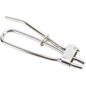 Fluid Line Clamp,Brake Hose Pinch Steel Chrome Finish 12mm Opening Rounded Jaw Edges Fuel Pipe Clamp Tool