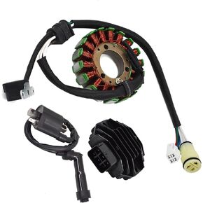 labwork Stator and Regulator Rectifier and Ignition Coil Replacement for Yamaha Raptor 660 2001-2005 YFM660 YFM660R YFM660RSE