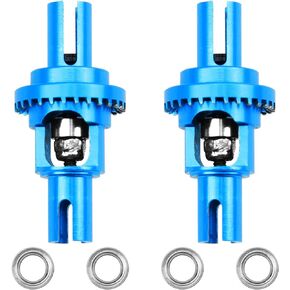 2Pcs Vgoohobby Metal Ball Differential W/Bearing Upgrade Part Compatible with WLtoys 1/28 K969 K979 K989 K999 P929 P939 Mini-Q Mini-Z AWD IW04 RC Car (Blue)