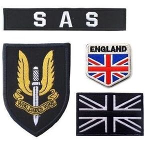 UK Army United Kingdom British Special Air Service SAS Tactical Patch Hook & Loop