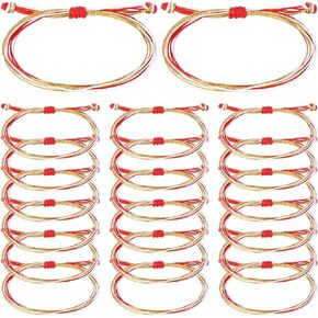 20 Pcs Cheerleader Gifts Cheer Bracelet, Waterproof Adjustable Bracelet, Woven Braided Bracelet for Cheerleading Team Gifts, Unisex Cheerleading Accessories