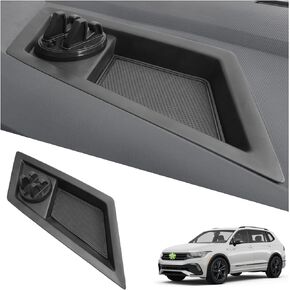 Ruiya Fit Volkswagen Tiguan Behind Screen Organizer,for VW Tiguan Accessories Dash Storage Tray Compatible with 2018 2019 2020 2021 2022 2023 2024 VW Volkswagen Tiguan