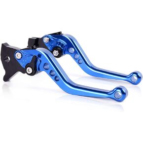 Adjustable Brake Clutch Levers for Yamaha YZF R6 1999-2004, YZF R1 2002-2003, FZ1 FAZER 2001-2005, FZS1000 FAZER /FZS1 2001-2005, YZF600R Thundercat 1999-2007 Blue
