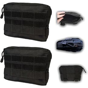 2PCS Service Dog Molle Pouches,Tactical Vest Accessories,EDC Pouches for Tactical Dogs Vests,Utility Tool Pouch,Belt Pouch.