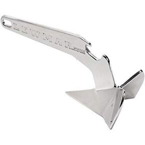 Lewmar Baby Delta Anchor Bottle Opener, 5-1/4" L x 2" W x 1-1/2" H Mirror-Polished Stainless Steel, Boat Galley Gift, Novelty Replica