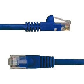 NTW 1' Cat6 Snagless Unshielded (UTP) RJ45 Ethernet Network Patch Cable - Black - 345-U6-001BK