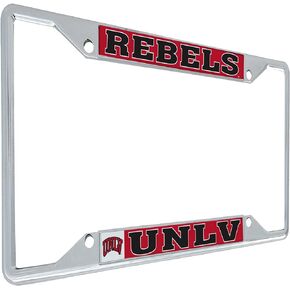 Desert Cactus University of Nevada Las Vegas License Plate Frame UNLV Rebels Metal Car Tag Holder for Front or Back of Car Officially Licensed (Mascot)