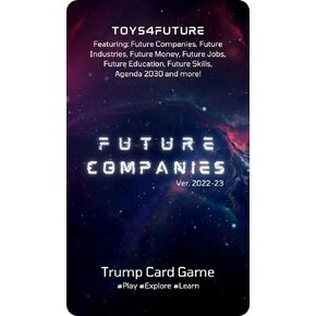 Future Companies Educational Playing Cards | Learn About Leaders in Artificial Intelligence, Genomic Revolution, Space Exploration, Robotics, Data Analytics and Several Other Industries!