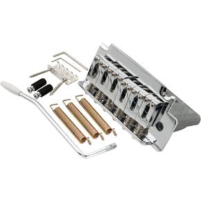Musiclily Pro 52.5mm 2-Point Guitar Tremolo Bridge 36mm Short Zinc Block for Import Squier Strat Electric Guitar, Chrome