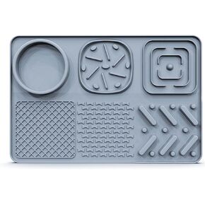 بساط لعق للكلاب مضاد للبلع، بساط لعق القطط مزود بقاعدة شفط قوية، لعبة ألغاز للكلاب لتقليل الملل، وسادة لعق زبدة الفول السوداني للقطط، أزرق، 11.5 بوصة × 8 بوصة in Kuwait