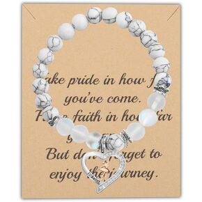 FUSTMW Ballerina Necklaces Ballet Dancer Bracelet Ballet Gifts Ballerina Gift Ballet Jewelry Ballet Girl Recital Lover Gift for Her