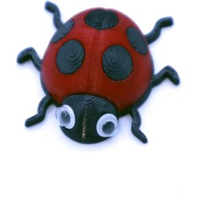 Vent Decoration Ladybug for Car or Indoor, Stylish 3D Printing Plastic (eco PLA), Magnet and Clip - Attach to various Objects – Solution is not included