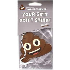 Elektroplate Poop Emoji Air Freshener, Arctic Flush Scent, 6-Pack