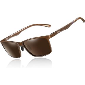 ANYLUV Polarized Sunglasses-Men Mens-Sunglasses Sun-Glasses: Luxury Al-Mg Metal UV400 Protection Fishing Driving Golf