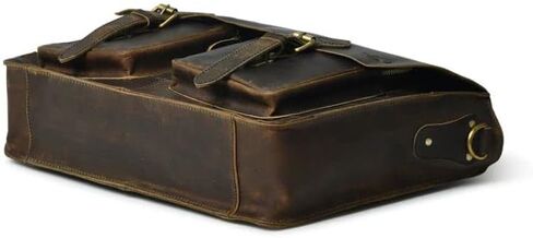 Leather Briefcase | Laptop Messenger bag | Best computer satchel Handmade Bags for men and women comes in 16x12x4 Inches in Saudi Arabia
