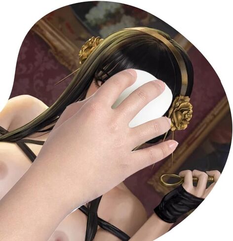Spy Family Yor Forger Japanese Anime Figure 3D Mouse Pad with Wrist Rest Support Soft Silicone Oppai Computer Mousepads for Office (Version 1) in Saudi Arabia