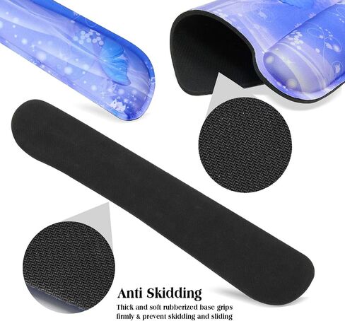 Meffort Inc Mouse Pad Wrist Support & Gaming Keyboard Wrist Pad Combo Set – Durable Ergonomic Anti Slip Non-Slip Square Base Rest Support - USA Flag in Saudi Arabia