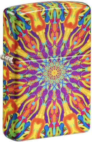 Zippo Lighter: Psychedelic Design, 540 Color - Glow in The Dark 81291 in Saudi Arabia