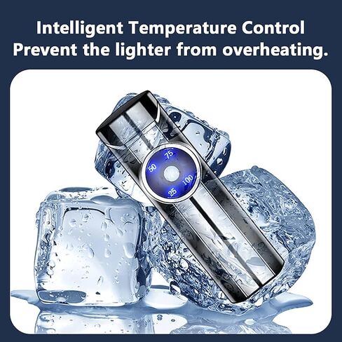 Windproof Lighter Outdoor, Triple-Arcs Electric Lighter, Rechargeable USB Lighter, Flameless Plasma Lighter with Battery Indicator (Colour) in Saudi Arabia