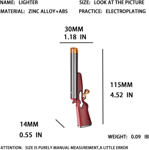 Butane Torch Lighter, Soft Flame Lighter, Refillable Adjustable Vintage Lighter, Cool Jet Flame Lighter, Unique Gift for Men, Candle Camping Outdoor Lighter (No Butane Fuel) Maroon in Saudi Arabia