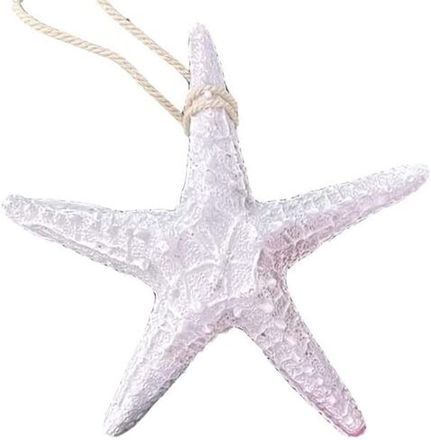 YOKIOU 1 PCS Artificial Resin Starfish Large Light Blue 4.9in Hanging Star Fish DIY Craft Beach Lake House Home Wedding Decor (1*Light Blue) in Saudi Arabia