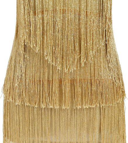Women Elegant Sexy Deep V-Neck Halter Sparkly Fringe Dress Spaghetti Trendy Backless Sleeveless Slim Evening Party Dress in Saudi Arabia