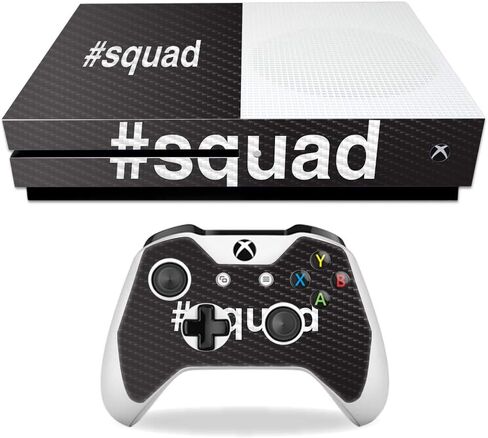 MightySkins Carbon Fiber Skin for Microsoft Xbox One S - Girl Boss | Protective, Durable Textured Carbon Fiber Finish | Easy to Apply, Remove, and Change Styles | Made in The USA in Saudi Arabia