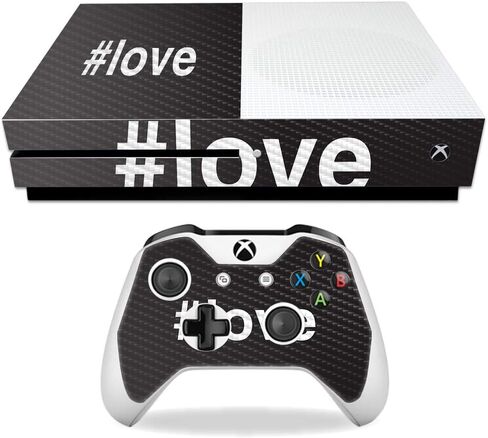 MightySkins Carbon Fiber Skin for Microsoft Xbox One S - Girl Boss | Protective, Durable Textured Carbon Fiber Finish | Easy to Apply, Remove, and Change Styles | Made in The USA in Saudi Arabia