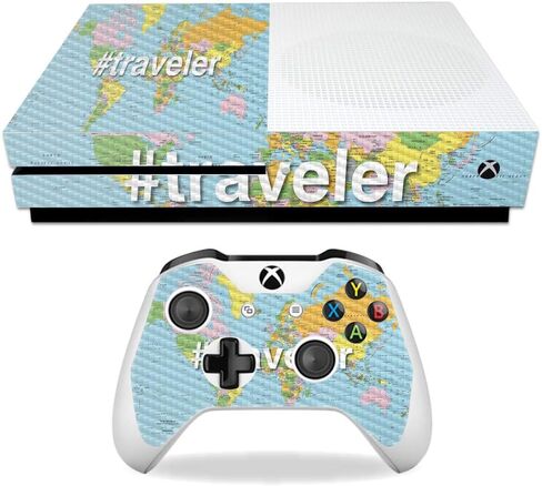 MightySkins Carbon Fiber Skin for Microsoft Xbox One S - Girl Boss | Protective, Durable Textured Carbon Fiber Finish | Easy to Apply, Remove, and Change Styles | Made in The USA in Saudi Arabia