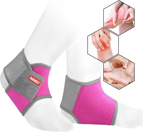 Kids Ankle Brace Supports Breathable Neoprene Ankle Stabilizer Adjustable Child Ankle Protector Wraps Sports Dance Foot Support Arch Supports for Sports Protection Ankle Sprain Joint Pain 2PCS in Kuwait