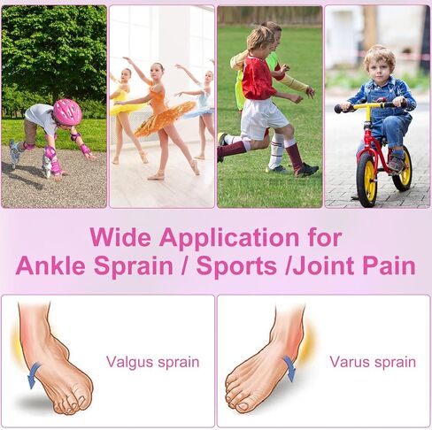 Kids Ankle Brace Supports Breathable Neoprene Ankle Stabilizer Adjustable Child Ankle Protector Wraps Sports Dance Foot Support Arch Supports for Sports Protection Ankle Sprain Joint Pain 2PCS in Kuwait