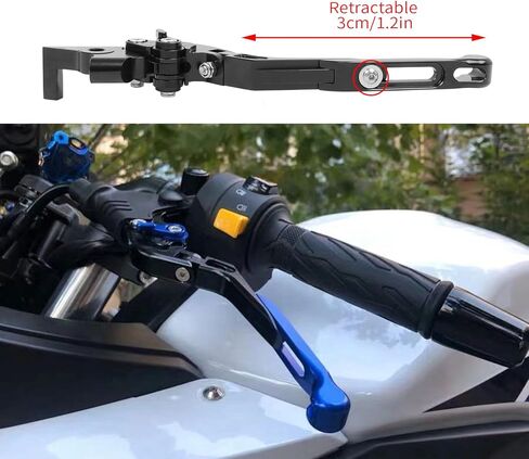 استبدال ذراع الفرامل ورافعة القابض لـ Ducati Panigale 1299 1199 959 899 1198 S/R الألومنيوم دراجة نارية المقود رافعة طول قابل للتعديل (أحمر) in Saudi Arabia