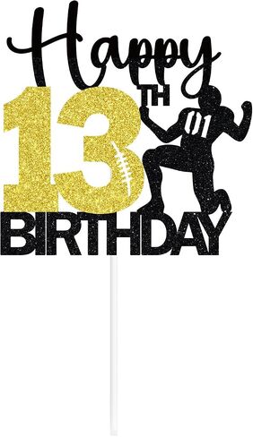 كرة القدم سعيد 11 عيد ميلاد كعكة توبر، 11 سنة، الأولاد هبوط الرجبي الرياضة موضوع عيد ميلاد لوازم زينة الحفلات in Saudi Arabia