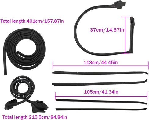 Weatherstrip Seal Kit Door Window Sweep Roofrail Trunk Replacement for Camaro Firebird 1970 1971 1972 1973 1974 1975 1976 1977 1978 1979 1980 1981 in Saudi Arabia