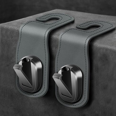 Car Seat Hooks, Magnetic Leather Purse Hanger, Universal Multifunctional Car Bag Hooks, Car Accessories Interior for Bag, Back Seat Organizer Car Hidden Hook, Headrest Hooks for Car in Saudi Arabia