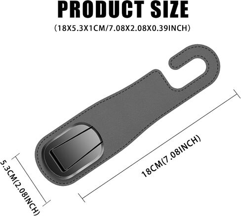 Car Seat Hooks, Magnetic Leather Purse Hanger, Universal Multifunctional Car Bag Hooks, Car Accessories Interior for Bag, Back Seat Organizer Car Hidden Hook, Headrest Hooks for Car in Saudi Arabia