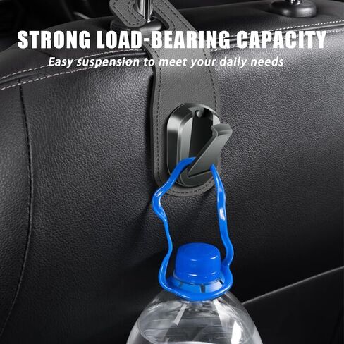 Car Seat Hooks, Magnetic Leather Purse Hanger, Universal Multifunctional Car Bag Hooks, Car Accessories Interior for Bag, Back Seat Organizer Car Hidden Hook, Headrest Hooks for Car in Kuwait