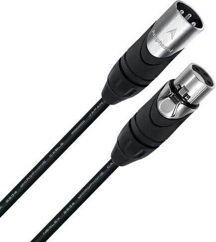 WORLDS BEST CABLES 3 Units - 4 Foot - Quad Balanced Microphone Cable Custom Made Using Mogami 2534 Wire and Amphenol AX3M Male & AX3F Female Silver XLR Plugs in Saudi Arabia