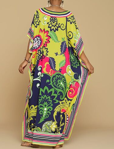 Bsubseach Womens Caftan Swimsuit Cover Ups for Swimwear Boho Maxi Dress Summer Beach Outfits in Saudi Arabia