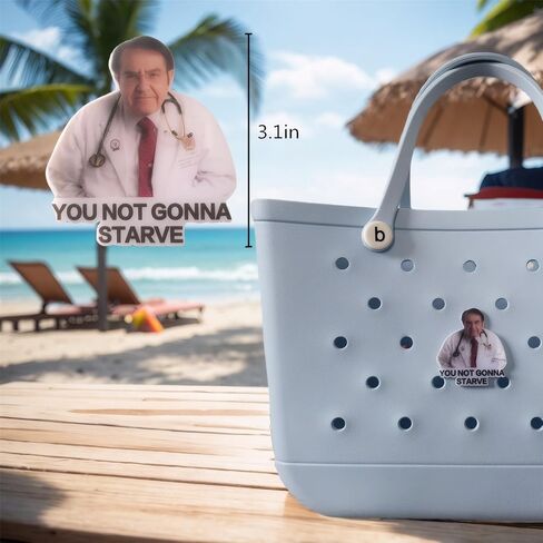 Dr Now Charms for Bogg Bag, 3" Acrylic funny Accessories for Doctor & Nurse in Saudi Arabia