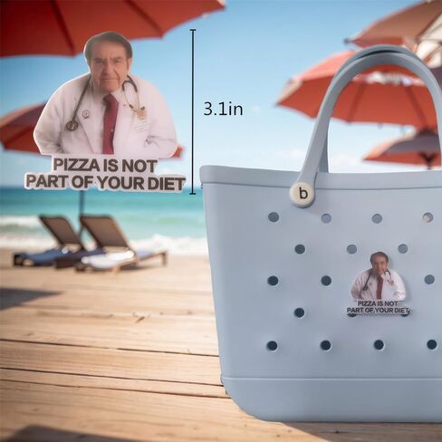 Dr Now Charms for Bogg Bag, 3" Acrylic funny Accessories for Doctor & Nurse in Saudi Arabia