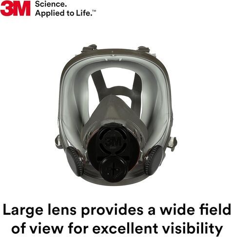 جهاز تنفس 3M كامل الوجه قابل لإعادة الاستخدام 6700DIN، NIOSH، حماية الجهاز التنفسي، عدسة كبيرة، ANSI، خفيف الوزن، سيليكون للوجه، صمام تدفق بارد، سهل التنظيف، وصلات حربة، تنظيف، سنفرة، صغير in Saudi Arabia