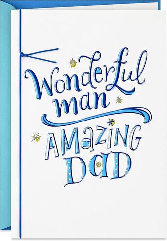 Hallmark Father's Day Card for Dad, Stepdad, Grandpa, Husband (Wonderful Man, Amazing Dad) in Saudi Arabia