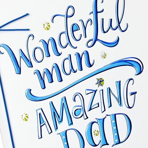 Hallmark Father's Day Card for Dad, Stepdad, Grandpa, Husband (Wonderful Man, Amazing Dad) in Saudi Arabia
