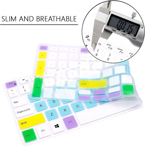 Keyboard Cover for Dell 2021 2020 2019 Inspiron 15 5501 5502 5505 5508 5584 5590 5593 5598 15.6",Inspiron 15 7000 7590 7591 7501 7506 7706 7790, Vostro 7590 5590 7500,Protector Skin-Candy Mint Green in Saudi Arabia