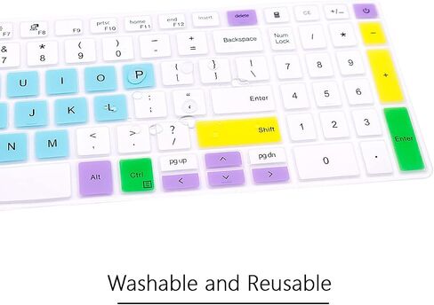 Keyboard Cover for Dell 2021 2020 2019 Inspiron 15 5501 5502 5505 5508 5584 5590 5593 5598 15.6",Inspiron 15 7000 7590 7591 7501 7506 7706 7790, Vostro 7590 5590 7500,Protector Skin-Candy Mint Green in Saudi Arabia